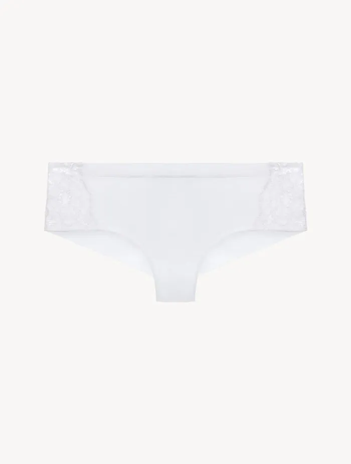 White Cotton Hipster Briefs Lingerie La Perla Hipster