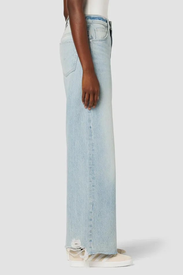 Wide Leg Women Hudson Jeans James HighRise Wide Leg Barefoot Jean Iris