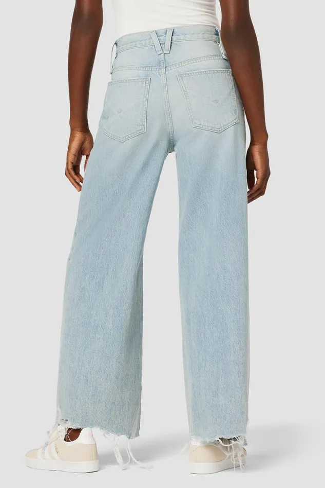 Wide Leg Women Hudson Jeans James HighRise Wide Leg Barefoot Jean Iris