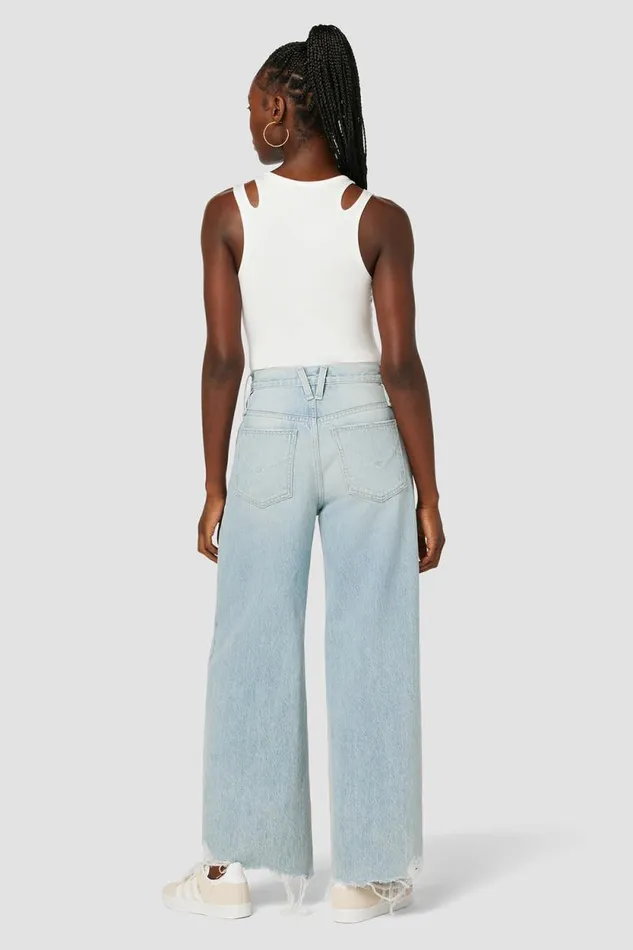 Wide Leg Women Hudson Jeans James HighRise Wide Leg Barefoot Jean Iris