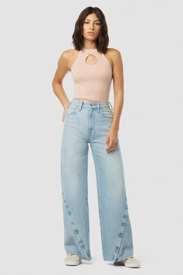 Wide Leg Women Hudson Jeans James HighRise Wide Leg Jean Morningside