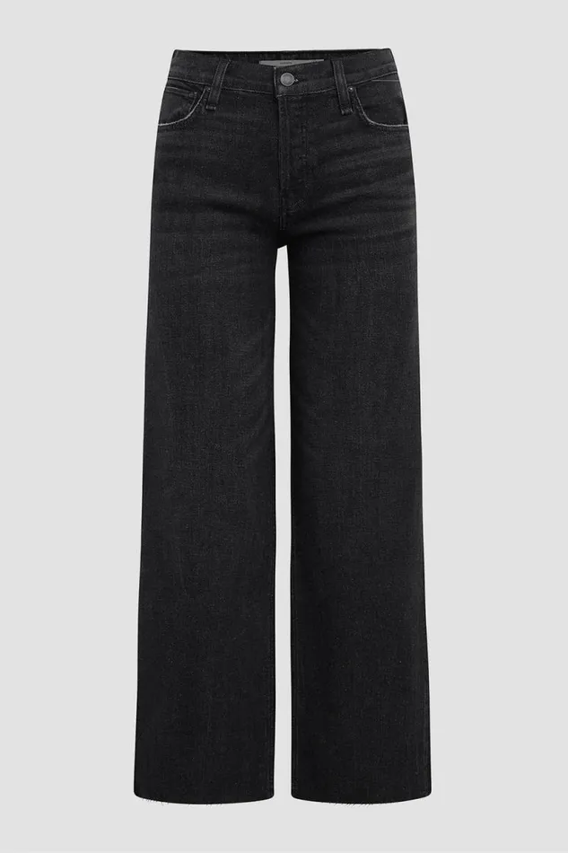 Wide Leg Women Hudson Jeans Rosie HighRise Wide Leg Ankle Jean Dark Raven