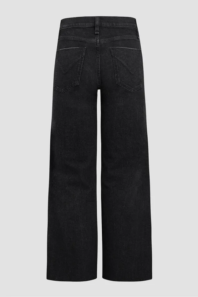 Wide Leg Women Hudson Jeans Rosie HighRise Wide Leg Ankle Jean Dark Raven