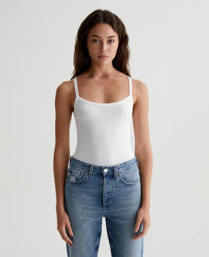 Wittney Tank Exwhite Women AG Jeans Tees and Tanks