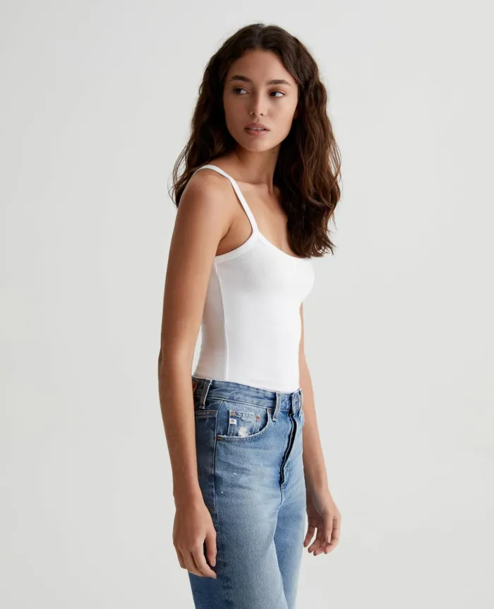 Wittney Tank Exwhite Women AG Jeans Tees and Tanks