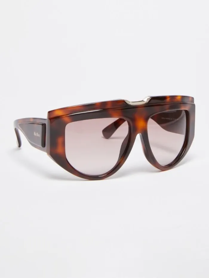 Woman Acetate Sunglasses Tawny Sand Maxmara Eyewear