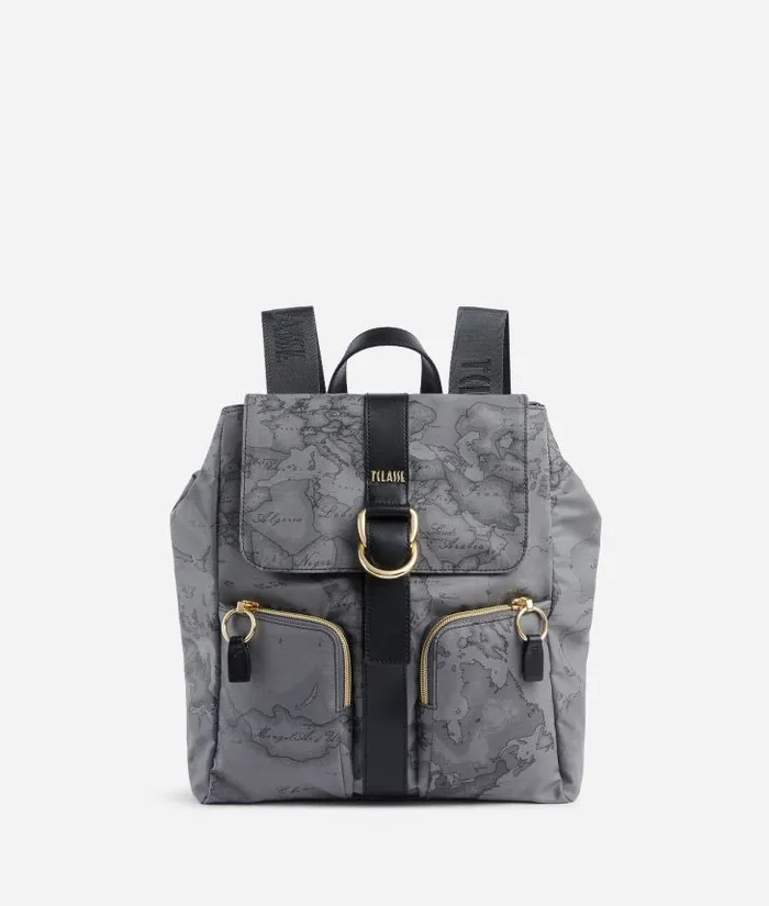 Woman Backpacks Bucket and Belt Bags Alviero Martini Social Soft Backpack Dark Grey Woman Backpacks Bucket and Belt Bags Alviero Martini Social Soft Backpack Dark Grey