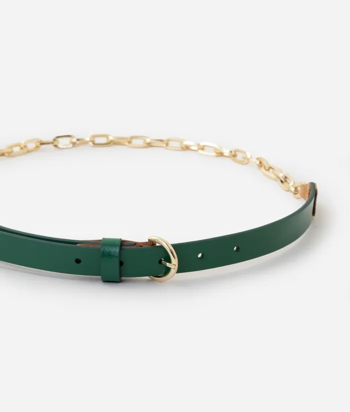 Woman Belts Alviero Martini Space Bag Belt Jade Green