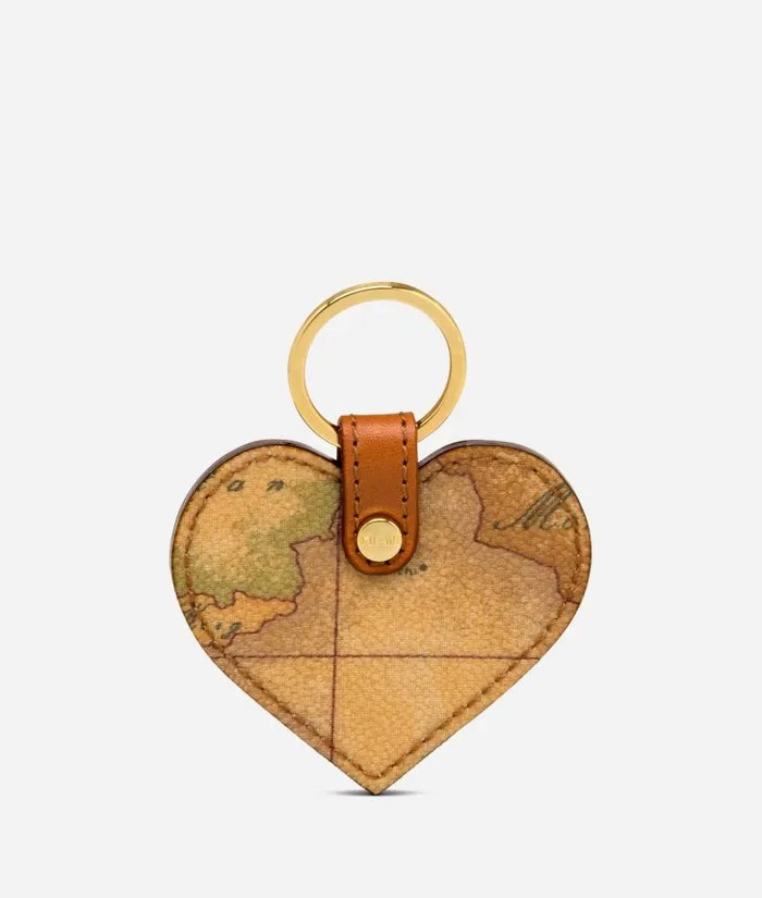 Woman Card Cases and Keyrings Alviero Martini Geo Classic Heart Shaped Key Ring Woman Card Cases and Keyrings Alviero Martini Geo Classic Heart Shaped Key Ring