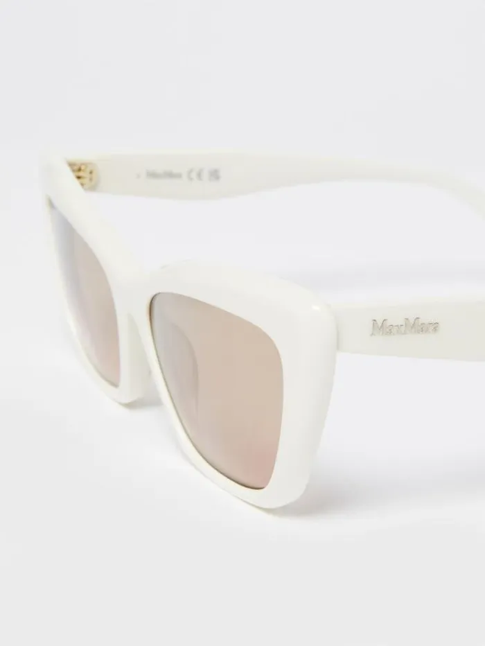 Woman Cateye Sunglasses White Maxmara Eyewear Woman Cateye Sunglasses White Maxmara Eyewear