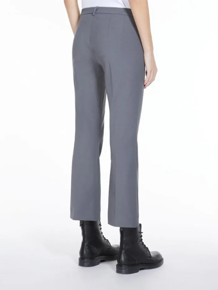 Woman Cottonblend Trousers Medium Grey Maxmara Trousers
