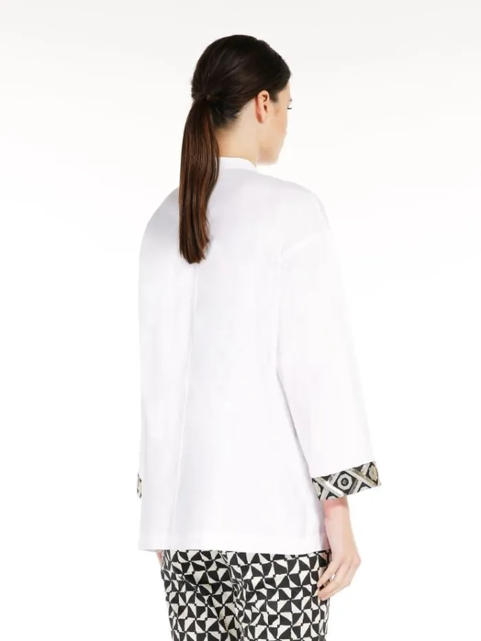 Woman Cotton Oxford Shirt White Maxmara Shirts And Tops