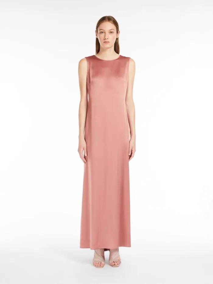 Woman Crepe Envers Satin Dress Antique Rose Maxmara Dresses