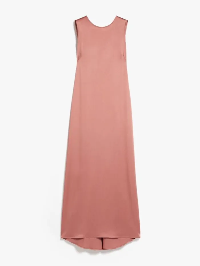 Woman Crepe Envers Satin Dress Antique Rose Maxmara Dresses Woman Crepe Envers Satin Dress Antique Rose Maxmara Dresses