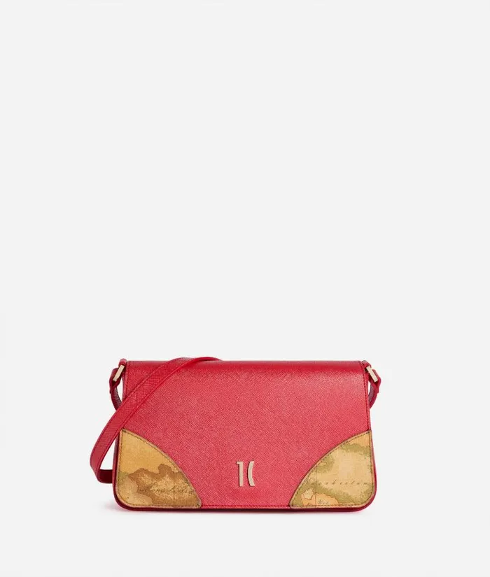 Woman Crossbody Bags Alviero Martini Flying City Flap Crossbody Bag Pearly Red Woman Crossbody Bags Alviero Martini Flying City Flap Crossbody Bag Pearly Red