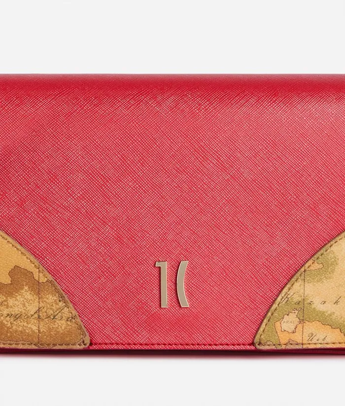 Woman Crossbody Bags Alviero Martini Flying City Flap Crossbody Bag Pearly Red