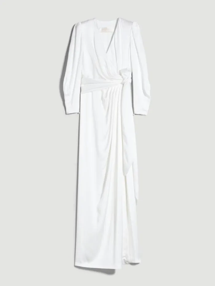 Woman Envers Satin Dress White Maxmara Bridal Clothing Woman Envers Satin Dress White Maxmara Bridal Clothing