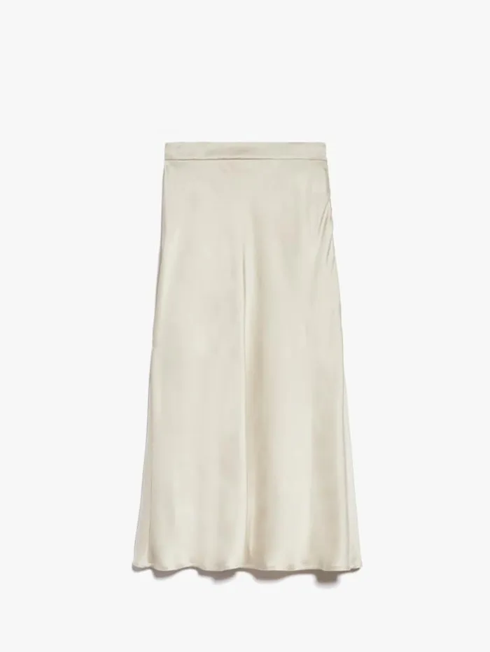 Woman Envers Satin Skirt Beige Maxmara Skirts Woman Envers Satin Skirt Beige Maxmara Skirts