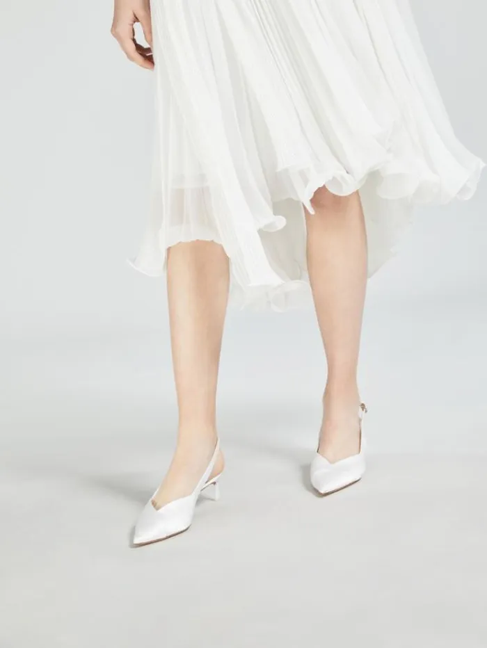 Woman Georgette Dress Optical White Maxmara Bridal Clothing Woman Georgette Dress Optical White Maxmara Bridal Clothing