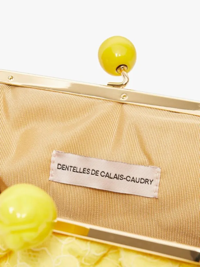 Woman Hommage La France Pasticcino Bag In Lace Bright Yellow Maxmara Weekend Bag Woman Hommage La France Pasticcino Bag In Lace Bright Yellow Maxmara Weekend Bag