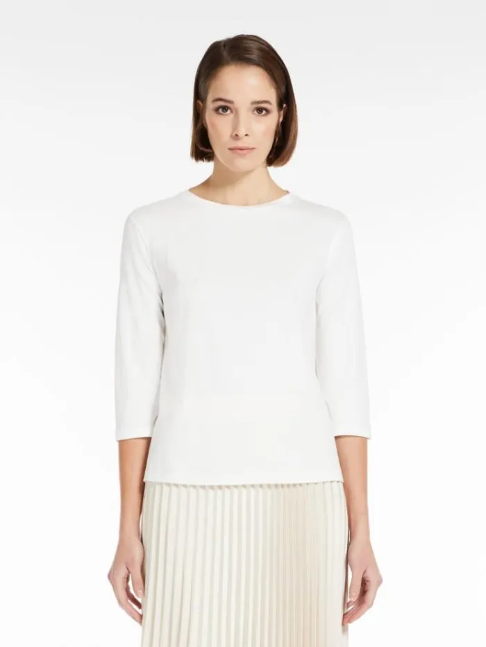 Woman Jersey Tshirt White Maxmara Tshirts