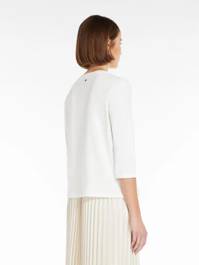 Woman Jersey Tshirt White Maxmara Tshirts