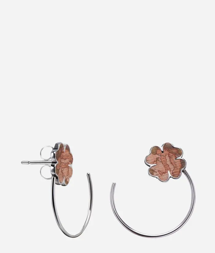 Woman Jewelry Alviero Martini Lucky Lane Hoop Earrings With Lucky Clover Geo Classic Woman Jewelry Alviero Martini Lucky Lane Hoop Earrings With Lucky Clover Geo Classic
