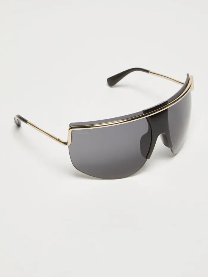 Woman Mask Sunglasses Black Maxmara Eyewear