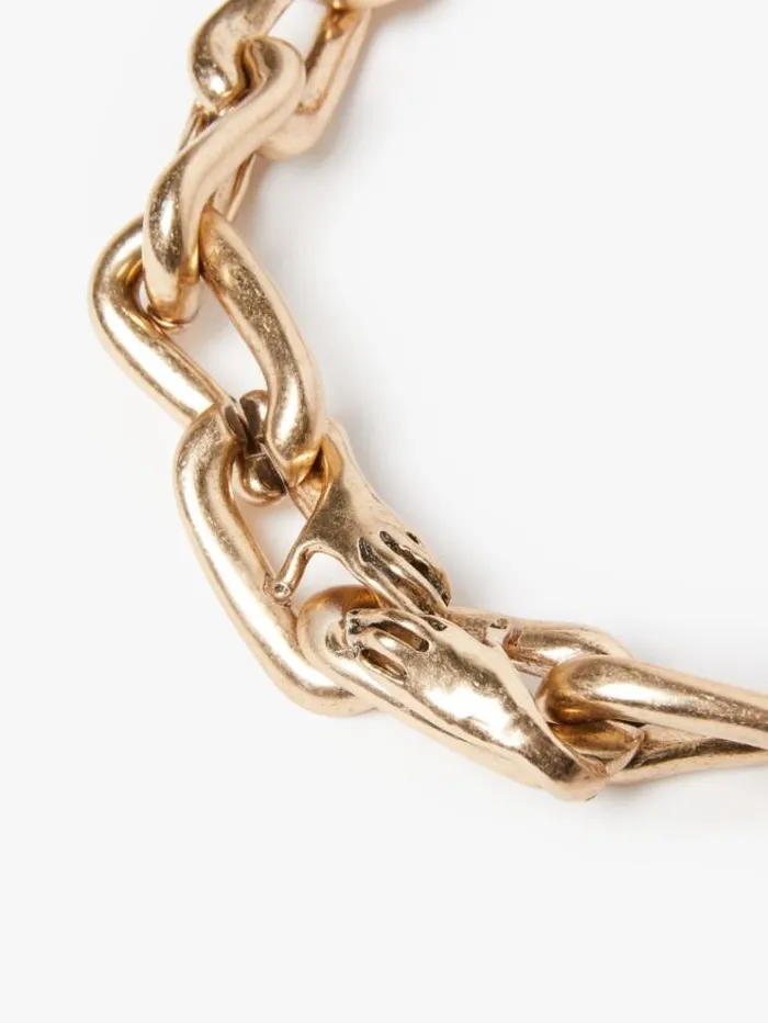 Woman Metal Chain Necklace Gold Maxmara Jewelry