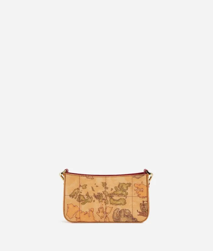 Woman Mini Bags and Pouches Alviero Martini 3d Geo Pouch With Crossbody Strap Raspberry