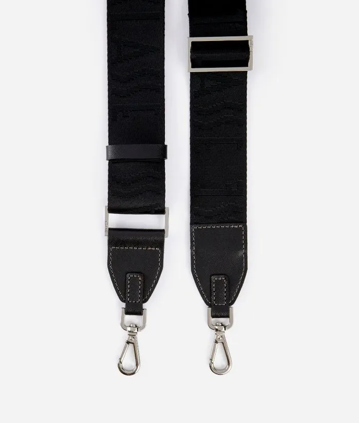 Woman Other Accessories Alviero Martini Ribbon Shoulder Strap With 1 Classe Logo Black