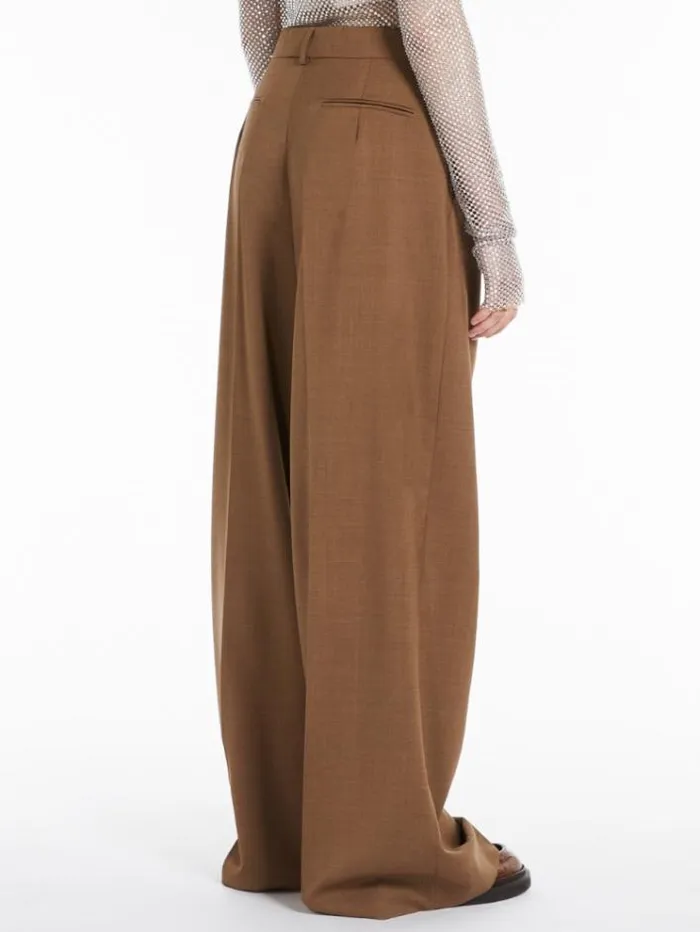 Woman Oversized Stretch Wool Trousers Colonial Maxmara Suit