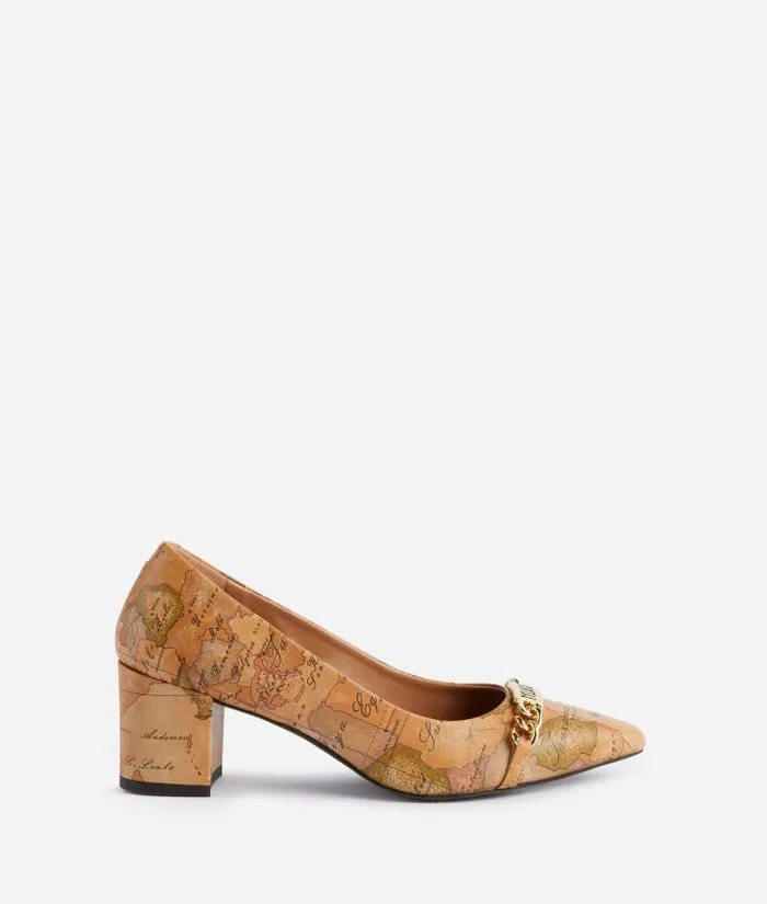 Woman Pumps Alviero Martini Napa Leather Court Shoes With 1 Classe Horsebit Geo Classic Woman Pumps Alviero Martini Napa Leather Court Shoes With 1 Classe Horsebit Geo Classic