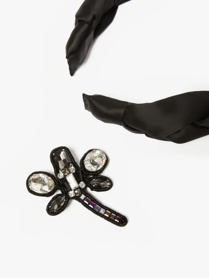 Woman Satin Hairband Black Maxmara Jewelry Woman Satin Hairband Black Maxmara Jewelry