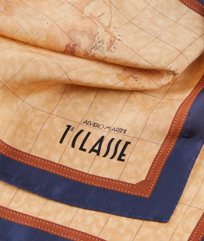 Woman Scarves and Shawls Alviero Martini Geo Classic Foulard 5021550 Navy Blue
