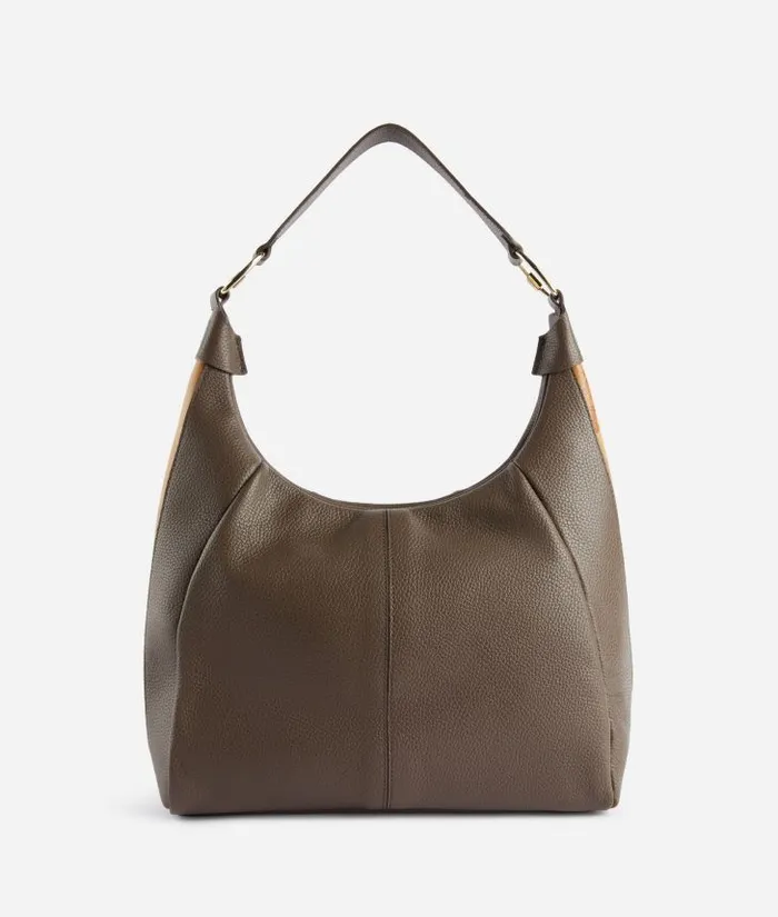 Woman Shoulder Bags Alviero Martini Universe Leather Shoulder Bag Dark Taupe