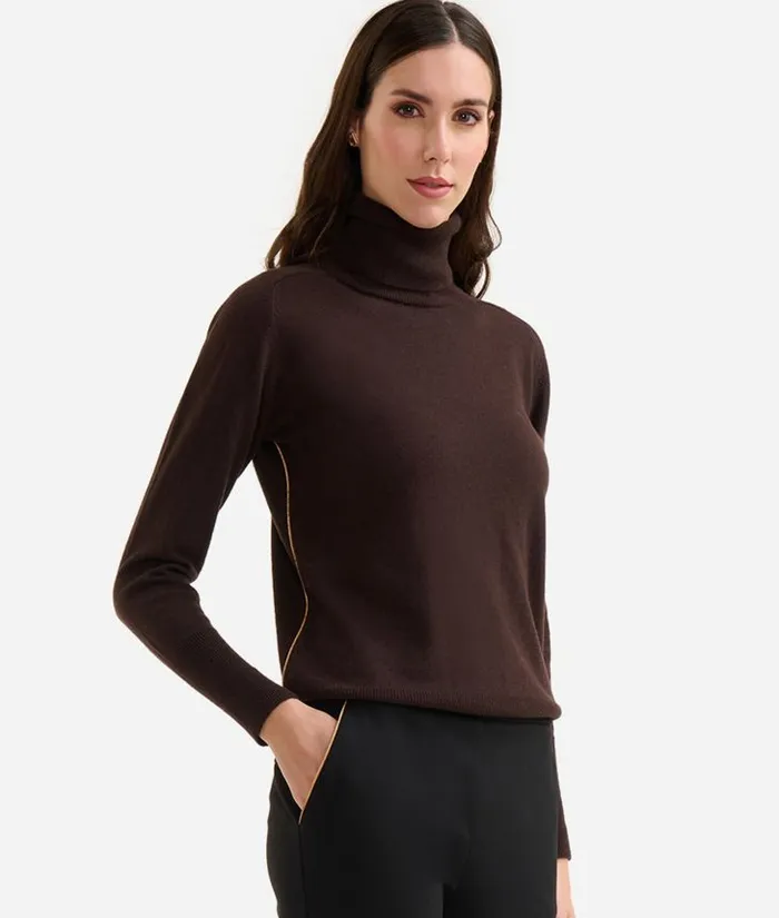 Woman Skirts and Trousers Alviero Martini Punto Milano Jersey Trousers With Cuffs Black