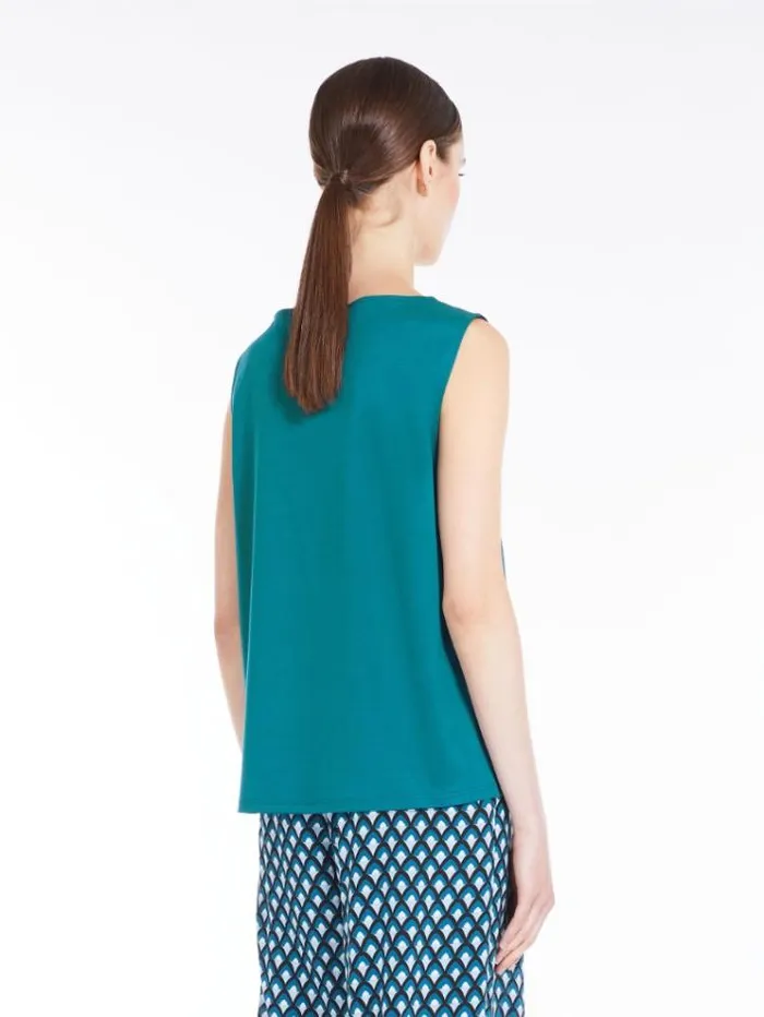 Woman Straightcut Top In Satin And Jersey Oil Maxmara Tshirts