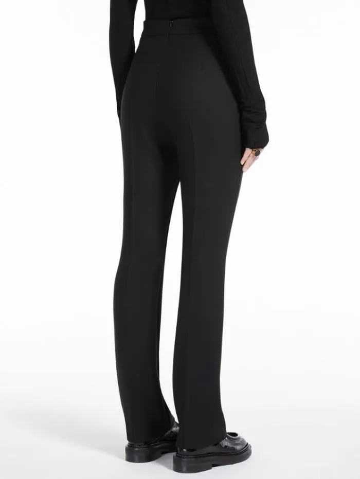 Woman Stretch Woolblend Trousers Black Maxmara Suit