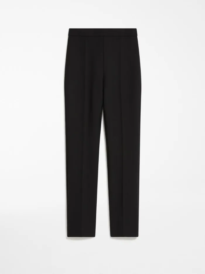 Woman Stretch Woolblend Trousers Black Maxmara Suit