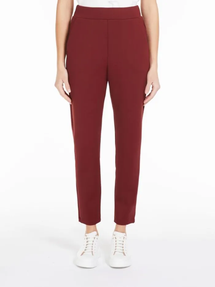 Woman Technical Fleece Trousers Brick Red Maxmara Trousers