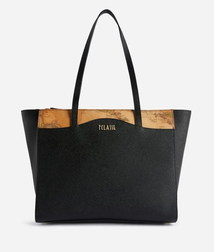Woman Totes Alviero Martini Digital City Large Shopper Bag Black