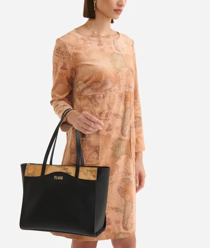 Woman Totes Alviero Martini Digital City Large Shopper Bag Black