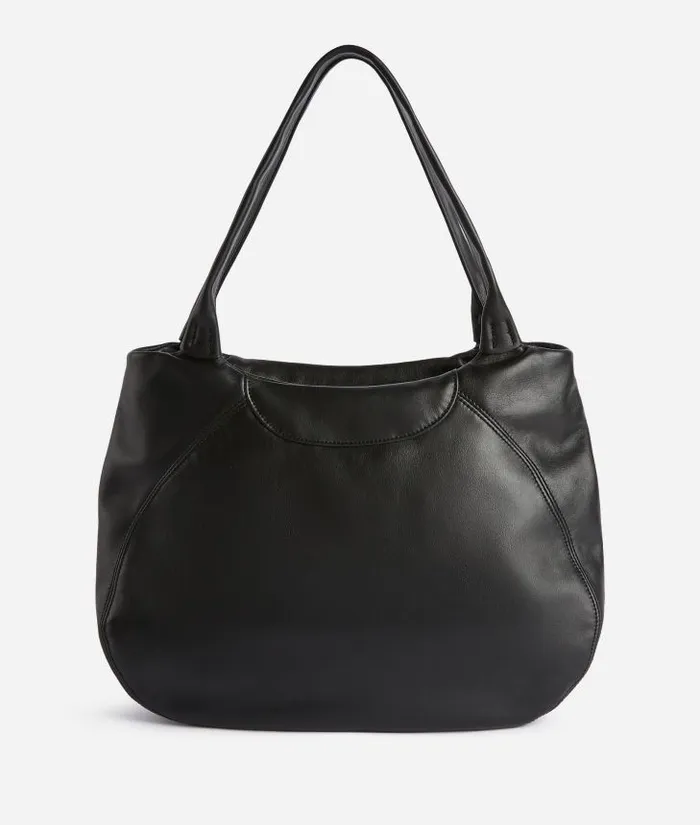 Woman Totes Alviero Martini Immersive Leather Soft Shopper Bag Black