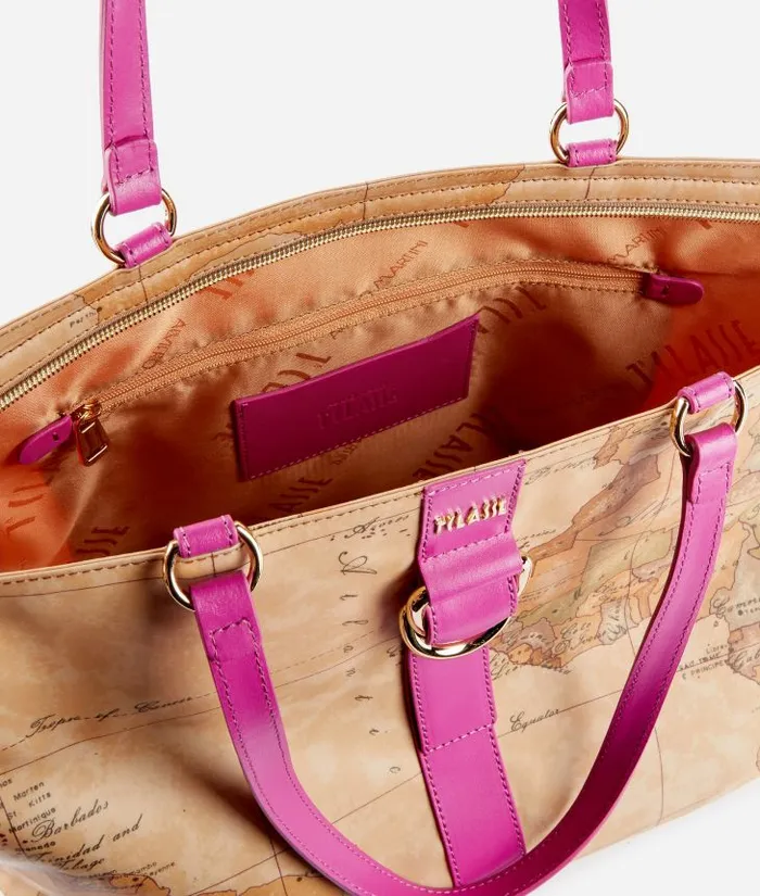 Woman Totes Alviero Martini Social Soft Shopper Bag Magenta