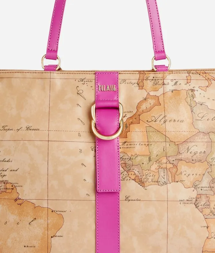 Woman Totes Alviero Martini Social Soft Shopper Bag Magenta