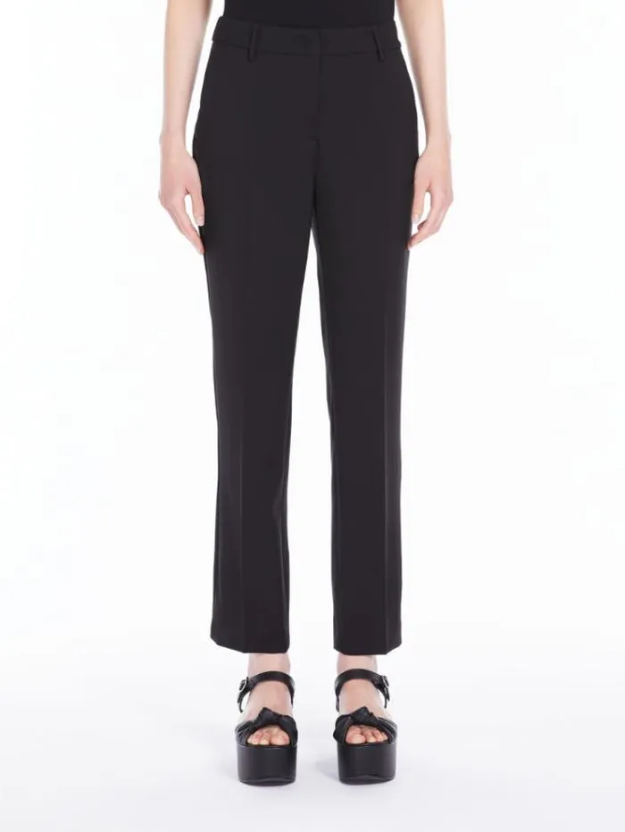 Woman Wool Cigarettecut Trousers Black Maxmara Suit