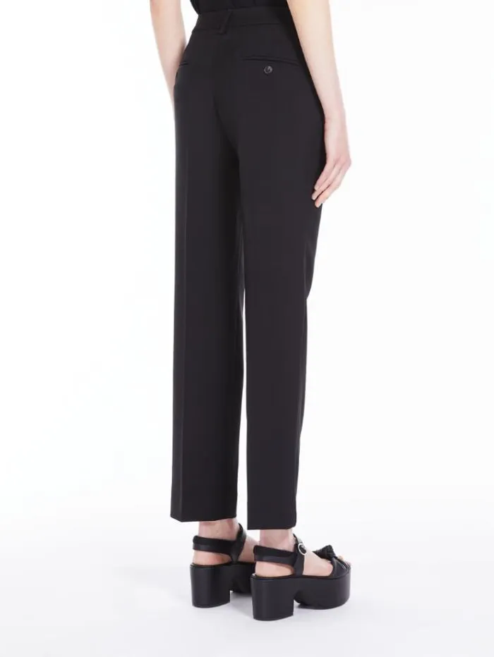 Woman Wool Cigarettecut Trousers Black Maxmara Suit
