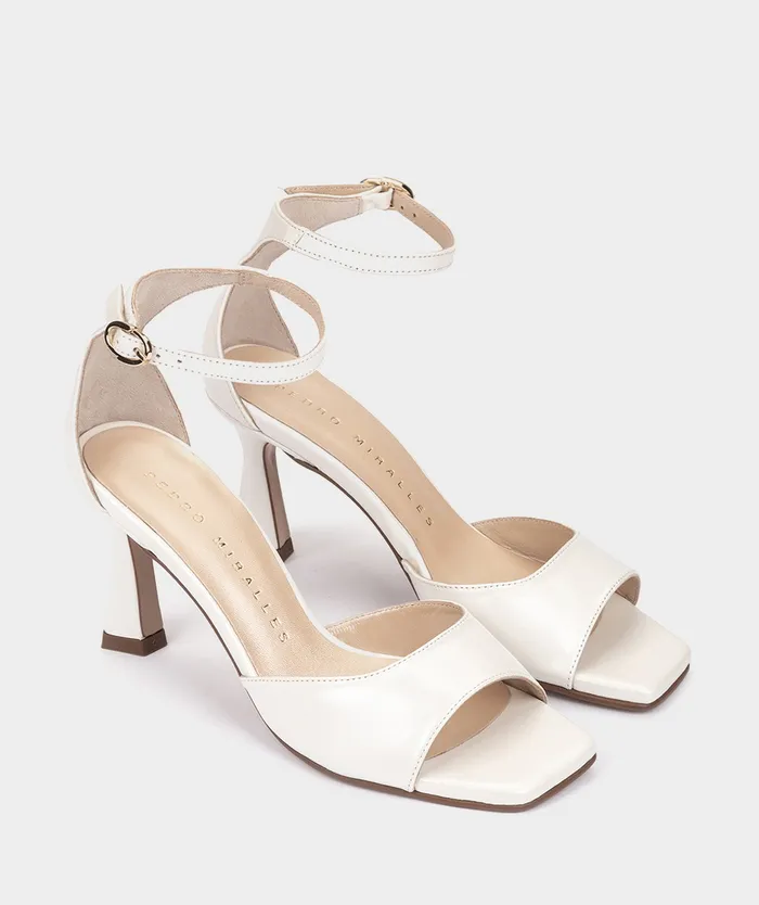 Women Alayor White 8211 Heeled Sandals Pedro Miralles