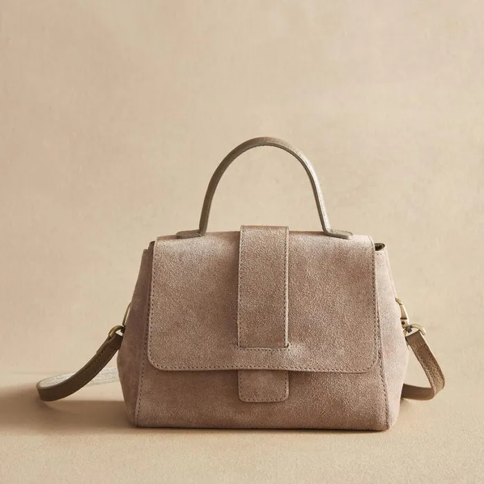 Women Ariane Suede Bag Gray Sundance Catalog Handbags